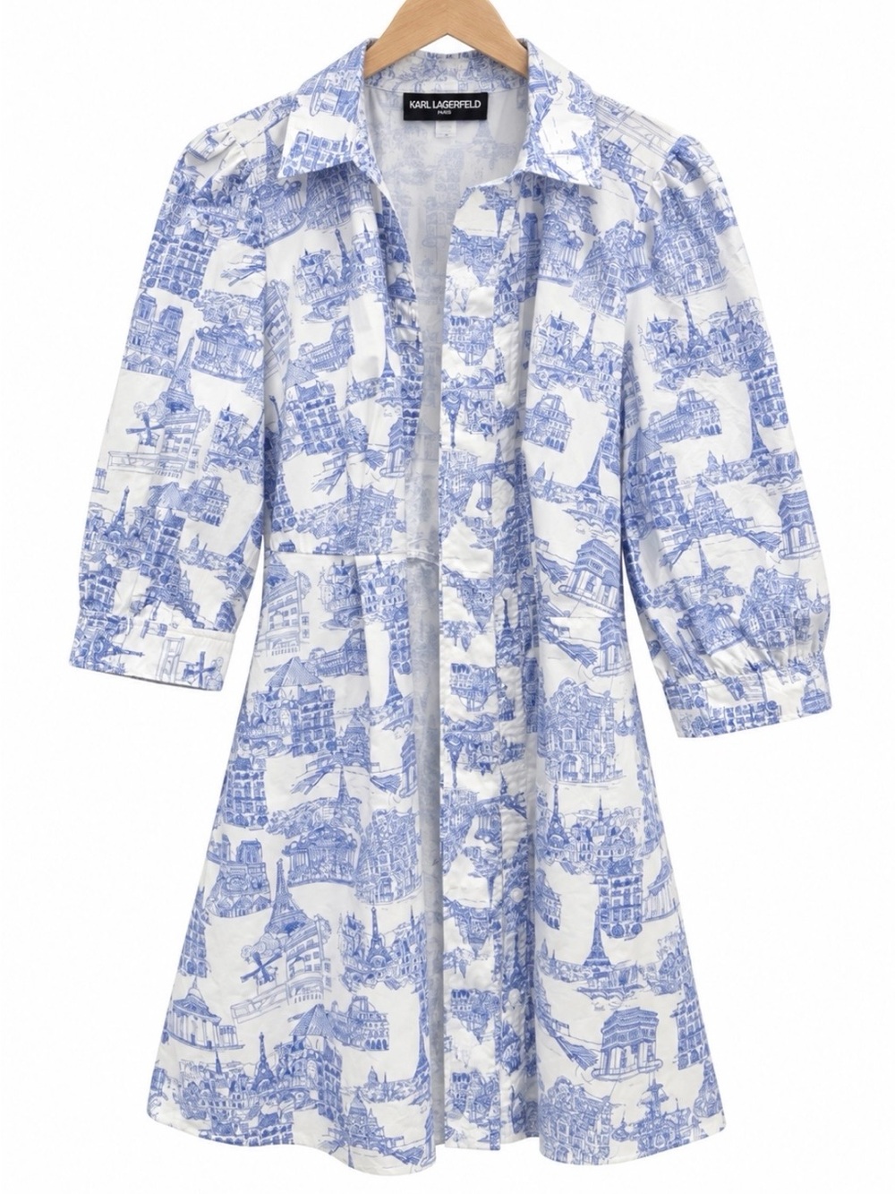 NWT Karl Lagerfeld Paris Belted Shirt Dress 16